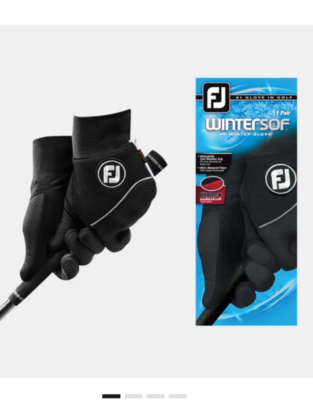 Women's WinterSof Golf Gloves, Pair, Black Small, Pair New Golf